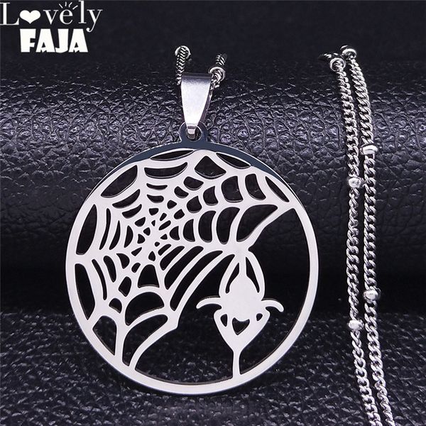 2020 fashion gothic spider web stainless steel chain necklaces women silver color statement necklace jewelry colares n4251s03
2020 fashion gothic spider web stainless steel chain necklaces women silver color statement necklace jewelry colares n4251s03
