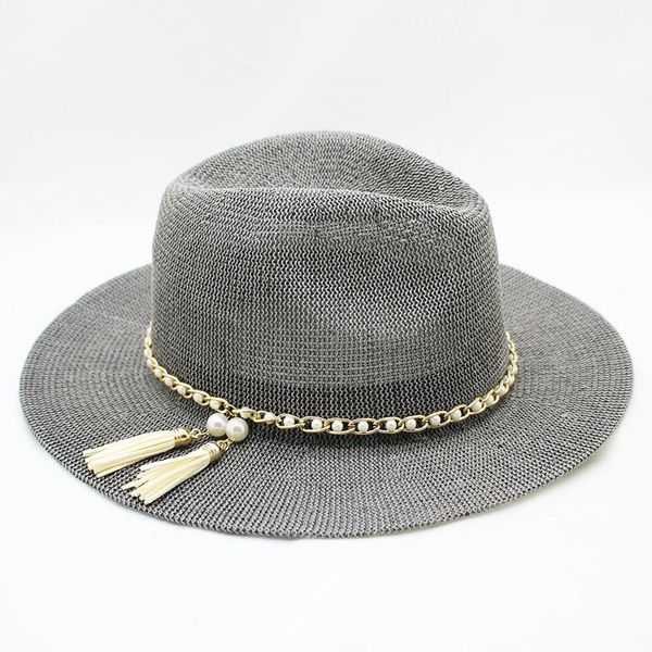 suogry panama hat women straw fedora fmale sunhat women summer beach sun visor cap chapeau cool jazz trilby cap sombrero, Blue;gray
suogry panama hat women straw fedora fmale sunhat women summer beach sun visor cap chapeau cool jazz trilby cap sombrero, Blue;gray