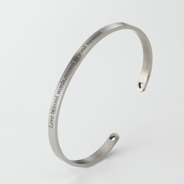 bangle jewelry lettering love beyond words, missed measure fashion stainless steel bracelet, Black
bangle jewelry lettering love beyond words, missed measure fashion stainless steel bracelet, Black