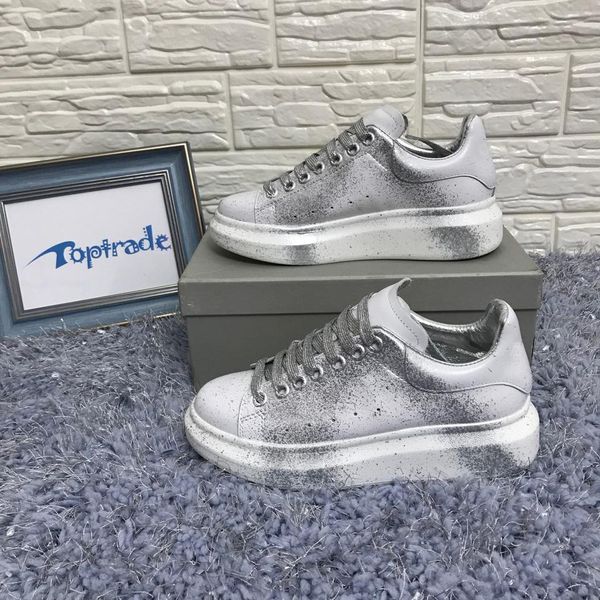 spray effect sneakers men low casual shoes women lacing-up leather sneaker luxury white sliver falt shoes oversized casual shoes, Black
spray effect sneakers men low casual shoes women lacing-up leather sneaker luxury white sliver falt shoes oversized casual shoes, Black