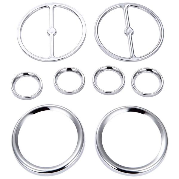 8pcs chrome speeeter gauges bezels horn covers for touring electra street ultra classic road glide trike models 86-13 car
8pcs chrome speeeter gauges bezels horn covers for touring electra street ultra classic road glide trike models 86-13 car