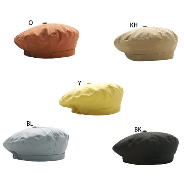 women girl autumn cotton beret cap harajuku solid color minimalist retro adjustable elastic octagonal painter student beanie hat, Blue;gray
women girl autumn cotton beret cap harajuku solid color minimalist retro adjustable elastic octagonal painter student beanie hat, Blue;gray