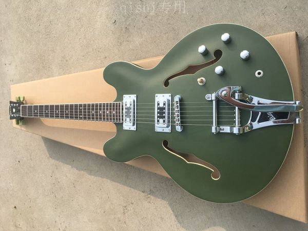 matte color hollow body electric guitar made in china two f jack chrome hardware beautiful and wonderful rose wood fingerboard
matte color hollow body electric guitar made in china two f jack chrome hardware beautiful and wonderful rose wood fingerboard
