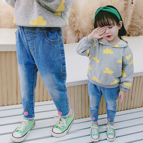 2020 детские джинсы для девочек одежда cute корейский младенца детей девушки сыпучие джинсовые брюки розовый pom вскользь девушки джинсы брю, Blue
2020 детские джинсы для девочек одежда cute корейский младенца детей девушки сыпучие джинсовые брюки розовый pom вскользь девушки джинсы брю, Blue