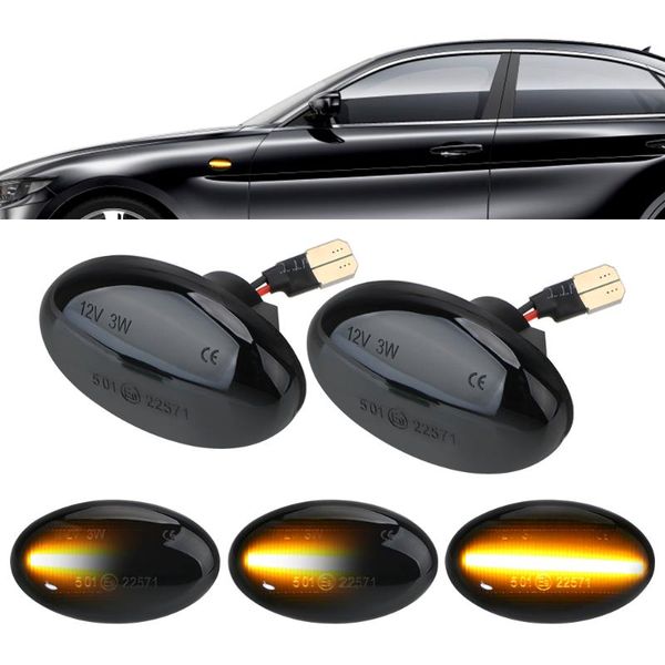 1 pair car dynamic led side marker lights signal lights for smart w450 w452 a-class w168 vito w639 w447
1 pair car dynamic led side marker lights signal lights for smart w450 w452 a-class w168 vito w639 w447