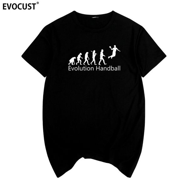 evolution handball summer print t-shirt cotton men t shirt new women tee