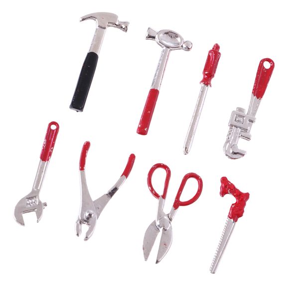 1:12 dollhouse miniature garden outdoor tools kit metal hammer plier scissor saw screwdriver
1:12 dollhouse miniature garden outdoor tools kit metal hammer plier scissor saw screwdriver