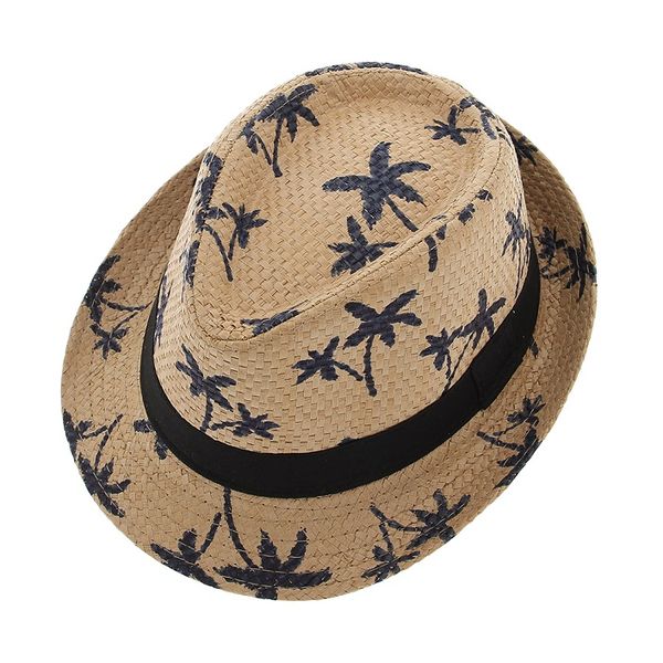 lnpbd 2020 male women's hat sunbonnet straw hat, Blue;gray