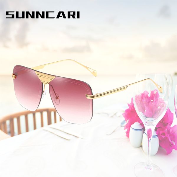 sunglasses fashion lady sun glasses 2021 rimless women vintage alloy frame classic brand designer shades oculo, White;black
sunglasses fashion lady sun glasses 2021 rimless women vintage alloy frame classic brand designer shades oculo, White;black