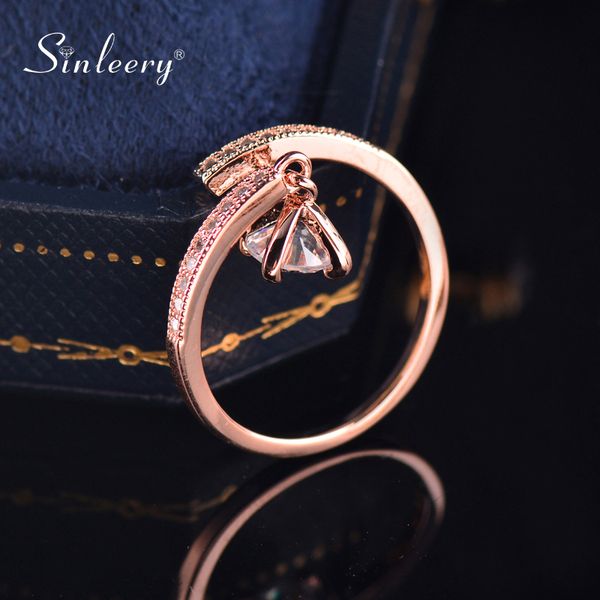cluster rings sinleery korean fashion ring adjustable size cubic zircon crystal pendant finger for women girl jz421 ssb, Golden;silver
cluster rings sinleery korean fashion ring adjustable size cubic zircon crystal pendant finger for women girl jz421 ssb, Golden;silver