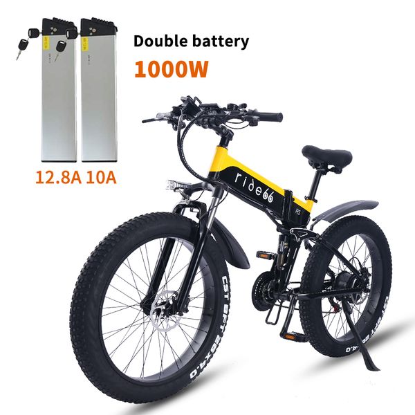 electric bike 48v12.8ah 1000w max speed 50km/h electric mountain electric folding bike 4.0 fat tire beach ebike, Silver;blue
electric bike 48v12.8ah 1000w max speed 50km/h electric mountain electric folding bike 4.0 fat tire beach ebike, Silver;blue