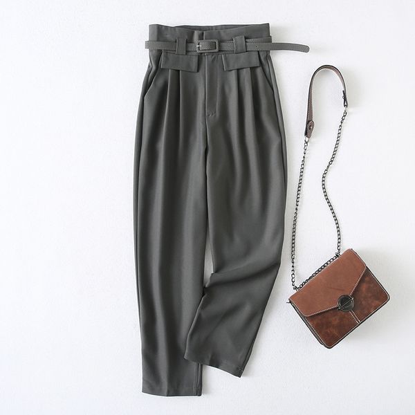 women's pants & capris 2021 autumn selling casual high waist wide leg loose female temperament capri harlan, Black;white
women's pants & capris 2021 autumn selling casual high waist wide leg loose female temperament capri harlan, Black;white