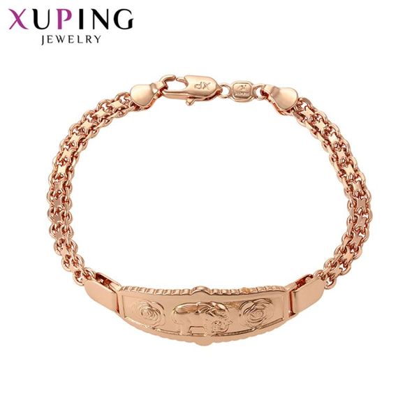 xuping bracelet for women elegant new arrival rose gold color plated jewelry vintage no stone women's day gifts 75482, Black
xuping bracelet for women elegant new arrival rose gold color plated jewelry vintage no stone women's day gifts 75482, Black