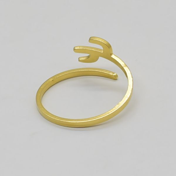 europe and the united states popular, titanium steel jewelry simple personality open cactus ring rose gold, Silver
europe and the united states popular, titanium steel jewelry simple personality open cactus ring rose gold, Silver
