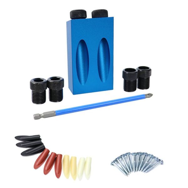 woodworking pocket hole jig kit angle drill guide set hole puncher locator diy carpentry tools
woodworking pocket hole jig kit angle drill guide set hole puncher locator diy carpentry tools