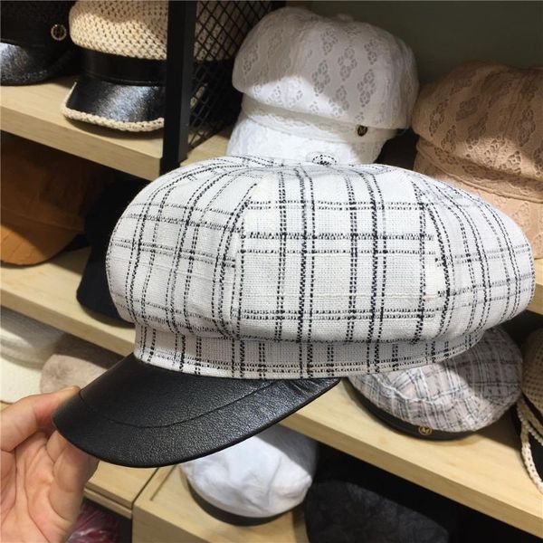 stingy brim hats women winter checked pink baker boy hat 2021 style wholesale ladies plaid sboy girls ivory black octagonal, Blue;gray
stingy brim hats women winter checked pink baker boy hat 2021 style wholesale ladies plaid sboy girls ivory black octagonal, Blue;gray