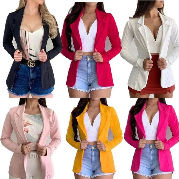women's suits & blazers womens blazer long sleeve jackets coat slim office lady jacket female suit solid, White;black
women's suits & blazers womens blazer long sleeve jackets coat slim office lady jacket female suit solid, White;black