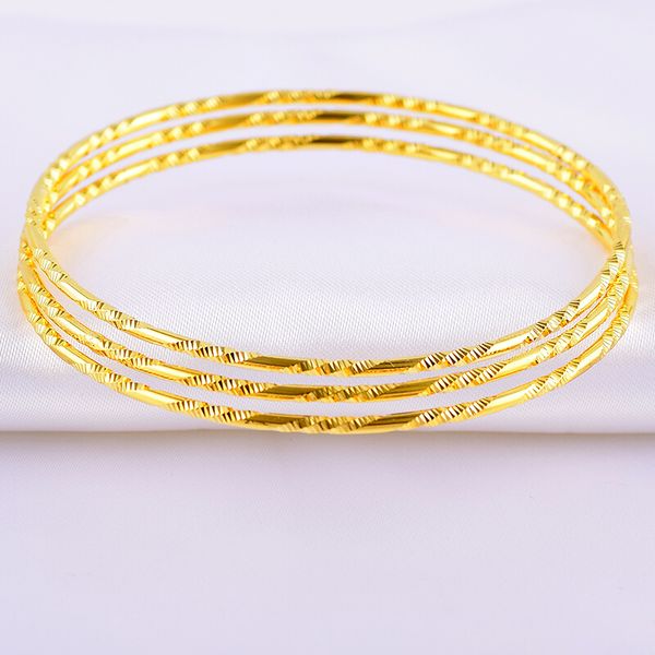 classic thin bangle yellow gold filled stylish womens bracelet bangle screw carved pattern diameter 65mm 2.56, Black
classic thin bangle yellow gold filled stylish womens bracelet bangle screw carved pattern diameter 65mm 2.56, Black