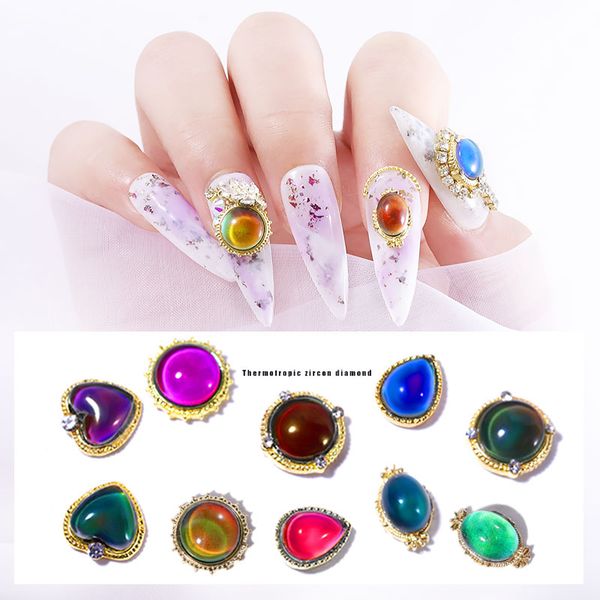 5pcs thermochromic alloy nail art decorations temperature changing diamonds heart round rhinestones jewelry gems diy ornaments, Silver;gold
5pcs thermochromic alloy nail art decorations temperature changing diamonds heart round rhinestones jewelry gems diy ornaments, Silver;gold