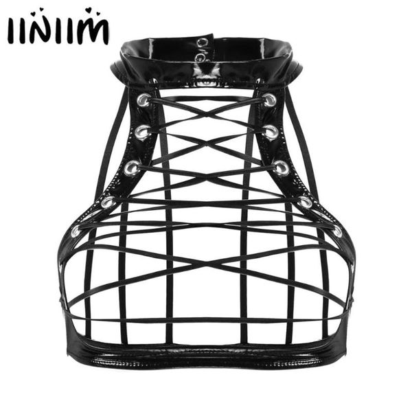 women's tanks & camis womens wetlook clubwear pole party crop leather lingerie vest sleeveless hollow out crisscross lace up harnes, White
women's tanks & camis womens wetlook clubwear pole party crop leather lingerie vest sleeveless hollow out crisscross lace up harnes, White