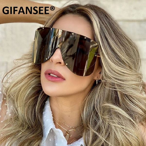 gifansee shield visor women men 2020 oversized vintage windproof glasses one peice big frame goggles sun glasses, White;black
gifansee shield visor women men 2020 oversized vintage windproof glasses one peice big frame goggles sun glasses, White;black