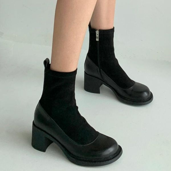 boots women round toe mid heels ankle chunky zip fall winter fashion sewing dress black booties 2021
boots women round toe mid heels ankle chunky zip fall winter fashion sewing dress black booties 2021