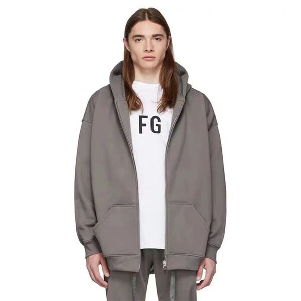trendy correct version fear of god fog season 6 god gray lisa celebrity inspired hooded sweater zip-up jacket, White;black
trendy correct version fear of god fog season 6 god gray lisa celebrity inspired hooded sweater zip-up jacket, White;black