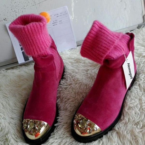 botas mujer winter knitting boots women mid-calf bota feminina crystal shoes women elastic botines mujer 2020 zapatos de, Black
botas mujer winter knitting boots women mid-calf bota feminina crystal shoes women elastic botines mujer 2020 zapatos de, Black