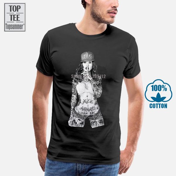 alc apparel cali pin up tattoo art street wear t shirt white new summer style mens t shirts
alc apparel cali pin up tattoo art street wear t shirt white new summer style mens t shirts