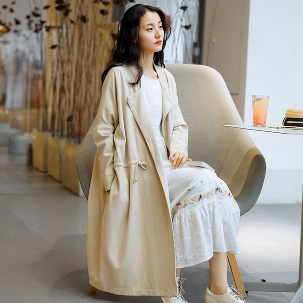 women loose waisted trench coat outerwear ladies casual solid color turn down collar long coat female 2020 spring autumn oat, Tan;black
women loose waisted trench coat outerwear ladies casual solid color turn down collar long coat female 2020 spring autumn oat, Tan;black