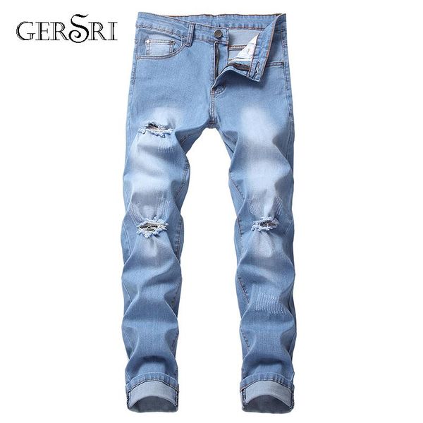 gersri cotton jean men s pants vintage hole cool trousers guys 2019 summer europe america style plus size 42 ripped jeans male, Blue
gersri cotton jean men s pants vintage hole cool trousers guys 2019 summer europe america style plus size 42 ripped jeans male, Blue