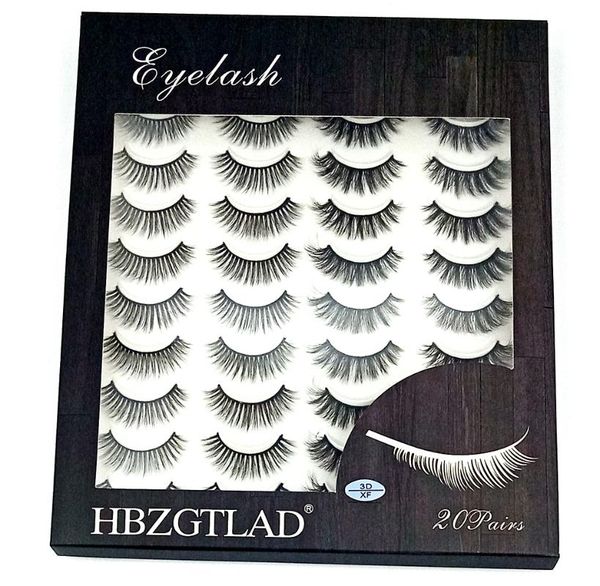 false eyelashes 20 pairs -pack 3d soft mink hair handmade wispy fluffy long lashes makeup tools faux eye
false eyelashes 20 pairs -pack 3d soft mink hair handmade wispy fluffy long lashes makeup tools faux eye