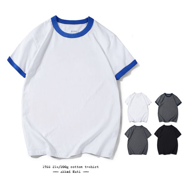 akkad kuti 2020 summer casual new short-sleeved man's t shirt 100% cotton t-shirt stitching color round collar t-shirts for men, White;black
akkad kuti 2020 summer casual new short-sleeved man's t shirt 100% cotton t-shirt stitching color round collar t-shirts for men, White;black