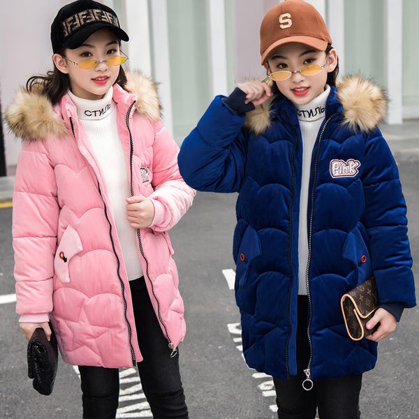 new female big boy gold velvet cotton coat thickened to keep warm in the long section with fur collar coat, Blue;gray
new female big boy gold velvet cotton coat thickened to keep warm in the long section with fur collar coat, Blue;gray