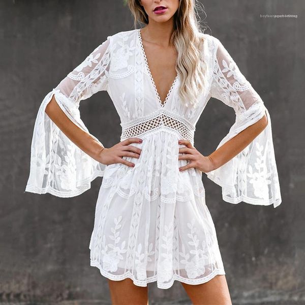 clothing 20ss women designer dresses fashion v neck hollow out flare sleeve dresses new arrival womens, White;black
clothing 20ss women designer dresses fashion v neck hollow out flare sleeve dresses new arrival womens, White;black