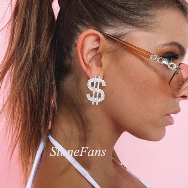stonefans rhinestone dollar sign earrings studs for women luxury shiny crystal dollar $ letter stud earrings jewelry girls, Golden;silver
stonefans rhinestone dollar sign earrings studs for women luxury shiny crystal dollar $ letter stud earrings jewelry girls, Golden;silver