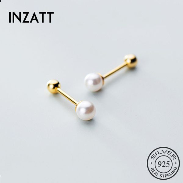 stud inzareal 925 sterling silver pearl round earring for fashion women birthday part cute fine jewelry accessories gift, Golden;silver
stud inzareal 925 sterling silver pearl round earring for fashion women birthday part cute fine jewelry accessories gift, Golden;silver