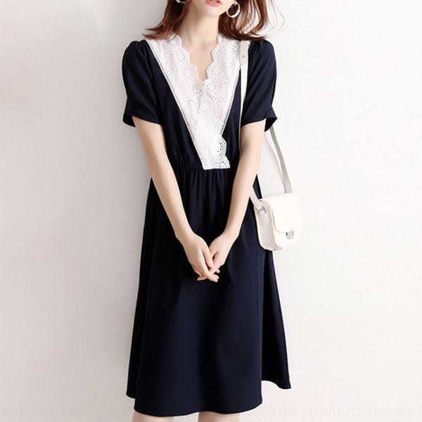 lightdress 2020 summer new women's clothing stitching v-neck short-sleeved waist-closed a- line dress fashionable elegant women mshkl, Black;gray
lightdress 2020 summer new women's clothing stitching v-neck short-sleeved waist-closed a- line dress fashionable elegant women mshkl, Black;gray