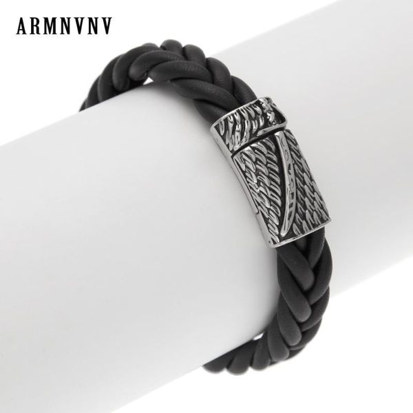 armnvnv из натуральной кожи браслеты vintage ручной плетеный мода мужчины мужчины из нержавеющей стали шарм спортивный браслет, Black
armnvnv из натуральной кожи браслеты vintage ручной плетеный мода мужчины мужчины из нержавеющей стали шарм спортивный браслет, Black