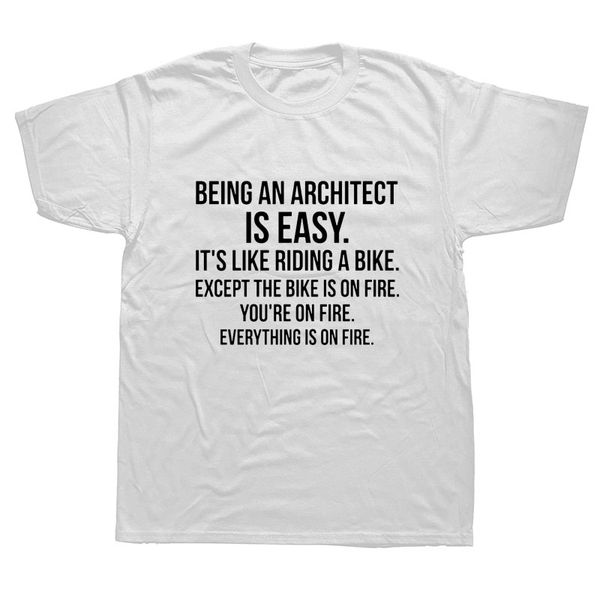 novelty being an architect t-shirt mens short sleeves oversized streetwear hip hop printed t shirts tees