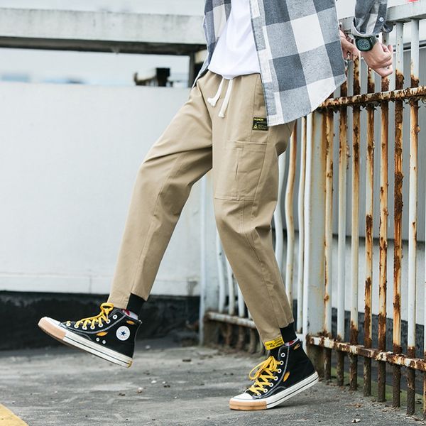close-fitting tooling ankle-length casual and trouserssports trousers men's summer cotton sports loose student casual pants korean styl, Blue
close-fitting tooling ankle-length casual and trouserssports trousers men's summer cotton sports loose student casual pants korean styl, Blue