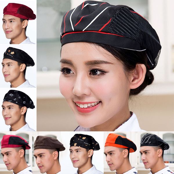 men women mesh patchwork chef restaurant kitchen cooking work wear hats beret l bakey cafe waiter breathable cap 56-60cm, Blue;gray
men women mesh patchwork chef restaurant kitchen cooking work wear hats beret l bakey cafe waiter breathable cap 56-60cm, Blue;gray