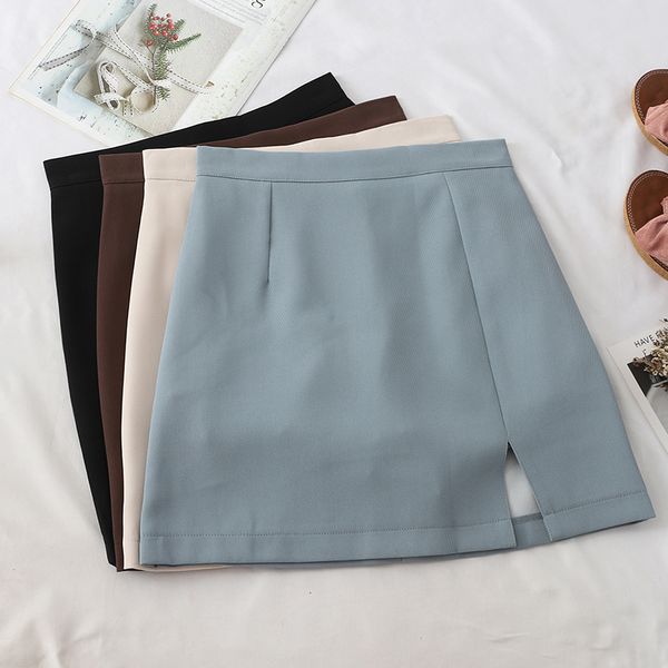 Women Skirt Split A-line High-waist Mini Skirts Preppy Style Ladies Elegant Casual 2020 Summer Skirts For Women
Women Skirt Split A-line High-waist Mini Skirts Preppy Style Ladies Elegant Casual 2020 Summer Skirts For Women