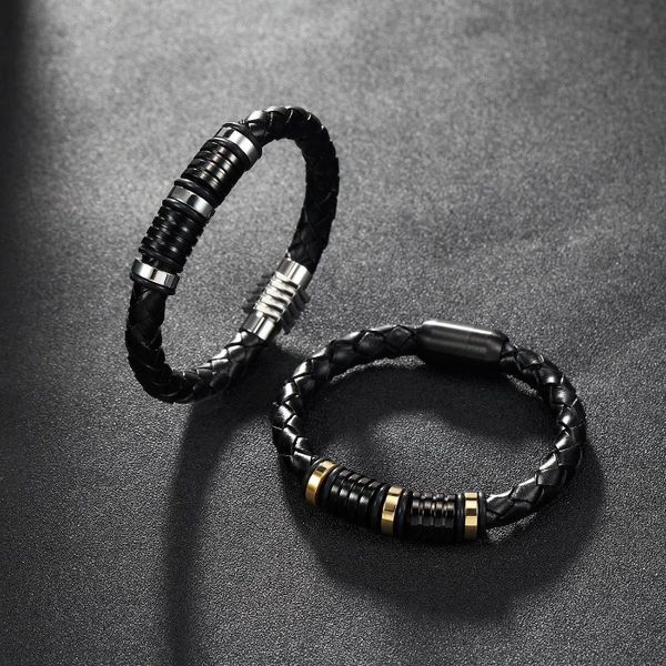 мода кожаный браслет для мужчин boy магнитно-застежка punk vintage браслет браслет мужской ювелирных изделий из нержавеющей стали, Golden;silver
мода кожаный браслет для мужчин boy магнитно-застежка punk vintage браслет браслет мужской ювелирных изделий из нержавеющей стали, Golden;silver