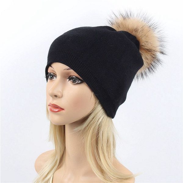 beanie/skull caps women real fur pom hat female winter wool autumn knitted beanies ball cap ladies cashmere natural raccoon pompom, Blue;gray
beanie/skull caps women real fur pom hat female winter wool autumn knitted beanies ball cap ladies cashmere natural raccoon pompom, Blue;gray