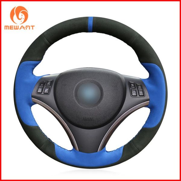 mewant hand-stitched blue black suede car steering wheel cover for e90 320i 325i 330i 335i e87 120i 130i 120d accessories
mewant hand-stitched blue black suede car steering wheel cover for e90 320i 325i 330i 335i e87 120i 130i 120d accessories