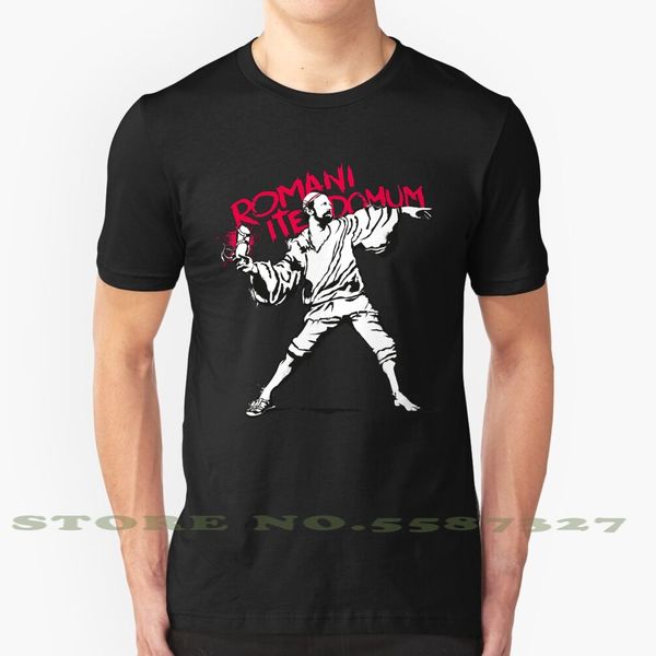 romani ite domum black white tshirt for men women funny stencil graffiti street art banksy brian life circus flying jesus
romani ite domum black white tshirt for men women funny stencil graffiti street art banksy brian life circus flying jesus