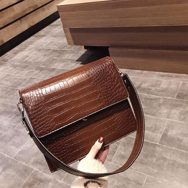 fashion pu leather women's handbags large capacity crossbody bags shoulder messenger bag 2020 female crocodile pattern flap bag
fashion pu leather women's handbags large capacity crossbody bags shoulder messenger bag 2020 female crocodile pattern flap bag