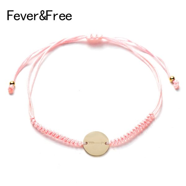 charm bracelets fever&pulsera trend jewelry lucky pink weave rope 4 colors handmade thread stainless steel tiny round bangles, Golden;silver
charm bracelets fever&pulsera trend jewelry lucky pink weave rope 4 colors handmade thread stainless steel tiny round bangles, Golden;silver