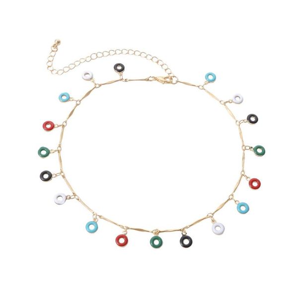 pendant necklaces 1pc simple necklace short tassel colorful circle for women ladies (colorful), Silver
pendant necklaces 1pc simple necklace short tassel colorful circle for women ladies (colorful), Silver